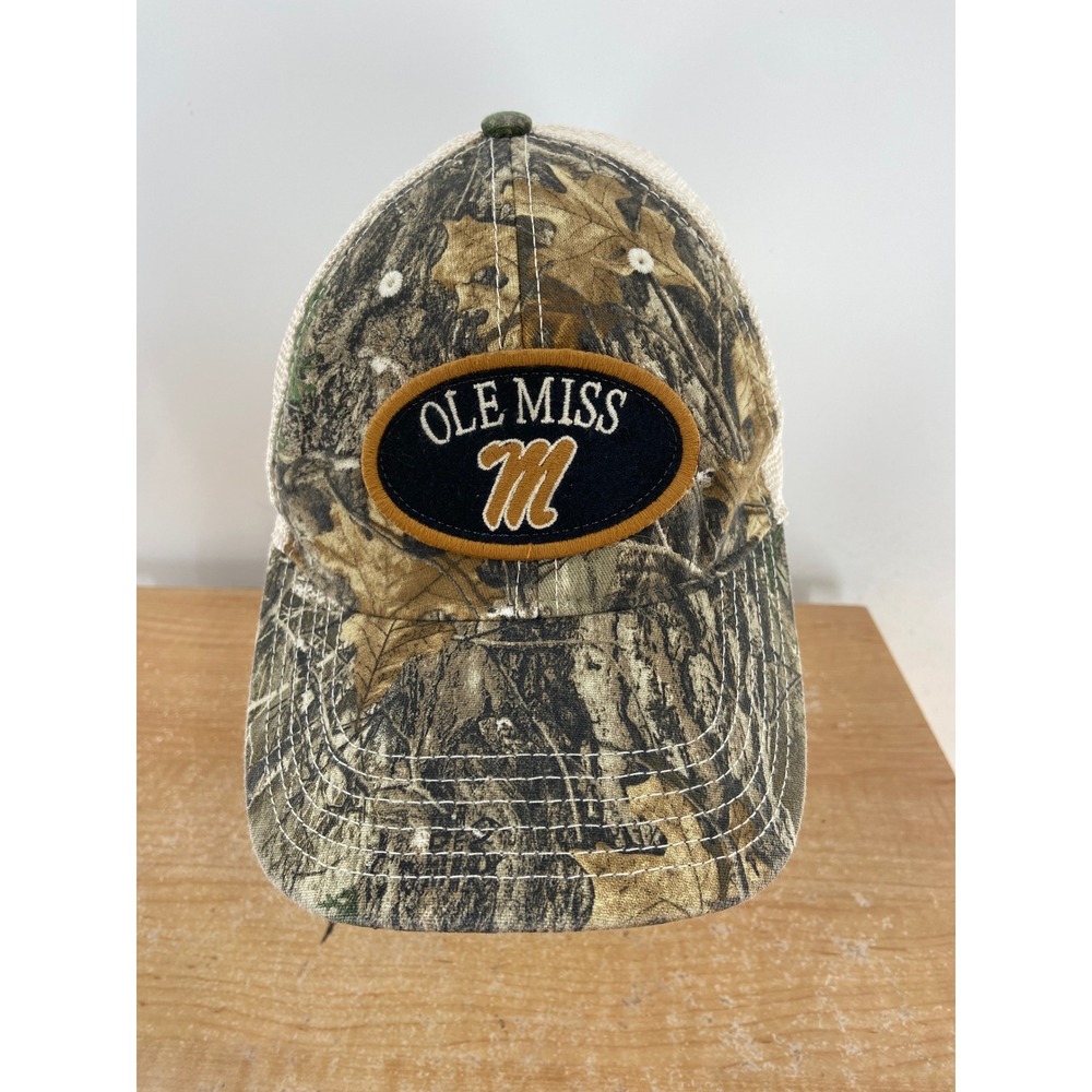 Legacy Ole Miss Rebels Camo Trucker Hat Mesh Snapback Baseball Cap Camouflage